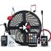 LED Strip Lights Sync to Music, 5M/16.54ft 300LED 12V Flexible Multi Color LED Lights Strip Kit, SMD 5050 Waterproof Rope Light, Cuttable Lighting Strips with RF Remote for Home Bar Party Decoration