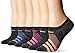 adidas Women's Superlite Super No Show Socks (6-Pair) -2020, Black-Onix Space Dye/Chalk Purple/Chalk Coral/Pink, Medium
