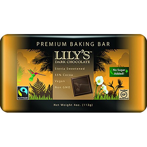Lily's Dark Chocolate Baking Bar 4oz (Pack of 3)