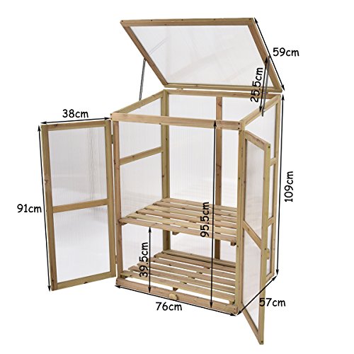 costway garden greenhouse plants shelf plant flower