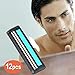MYEDO Men Manual Shaving Razor, 2-Layer Portable Hair Removal Shaver With 12 Pcs Blade Razor Face Care Tools Kit