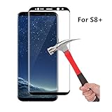 Samsung Galaxy S8 Plus Screen Protector (Full Screen Coverage), VPR 9H Hardness 2.5D Tempered Glass Ultra-Clarity Highly Responsive Bubble-Free Scratch-Proof for Samsung Galaxy S8 Plus/ S8+ (Black)
