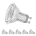 LEDERA Dimmable GU10 LED Track Bulbs, 5000K Daylight White, 7W 650LM, 50W-65W Equivalent, 6-Pack