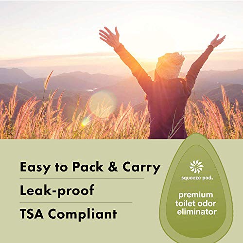 Squeeze Pod Toilet Odor Eliminator 30 Single Use Pods Small and