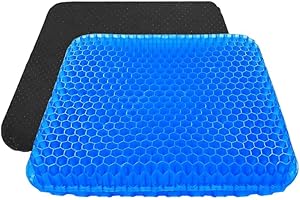 Kizu Cushion (Official Retailer) 2026 - Honeycomb Gel seat Cushion (Blue(42 * 36 * 3.5cm),X1PCS)
