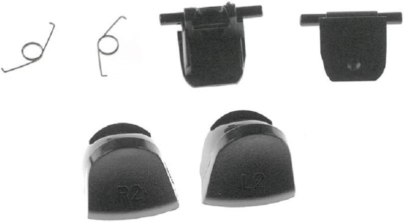 Replacement Trigger Buttons Set L2 R2 with Feathers for PS4 JDS030 JDM030 Controller Version