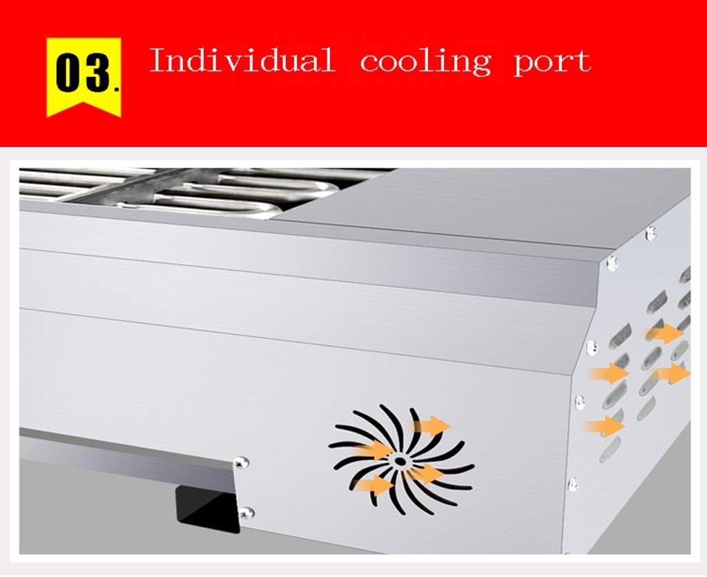 review zaizai Indoor BBQ Smokeless Grill with Advanced Smoke Extraction - Adjustable Temperature Control - Electric Grill -Grill Area Made of Die-Cast Aluminium with Non-Stick Coating, Smoke-Free Grilling