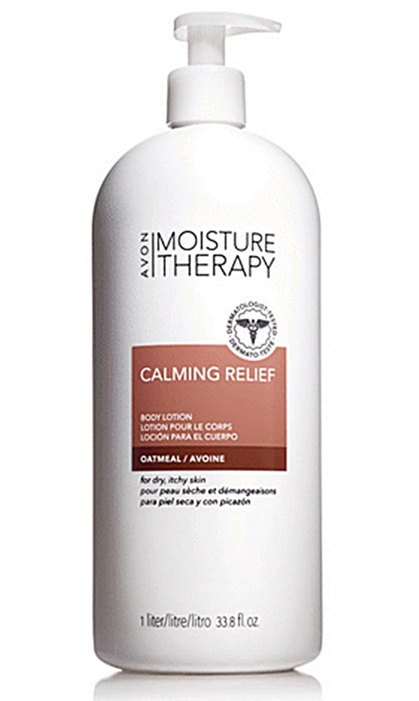 AVON MOISTURE THERAPY CALMING RELIEF BODY LOTION, 33 FL OZ