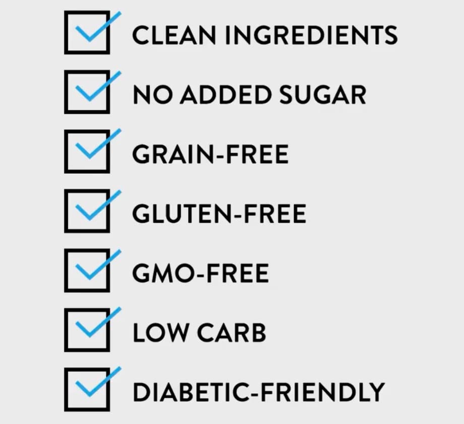 NuTrail Keto Blueberry Nut Granola Healthy Breakfast Cereal Low Carb Snack Food 2g Net