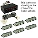 18 X LED Emergency Vehicle Strobe Lights for Front Grille Deck Warning Light (18 LED, Red and Blue)