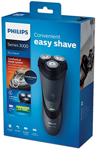 Philips-S311006-Afeitadora-elctrica-en-seco-con-cuchillas-ComfortCut-cabezales-de-4-direcciones-negro-cromado-metlico