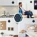 eBoot Solid Metal Wall Mount Stand Holder Stand Bracket for All-New Echo Dot 2nd Generation (Black 1)