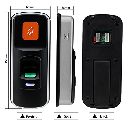 LIBO I90 Mini Biometric Fingerprint Access Controller RFID Standalone Fingerprint Reader Support SD Card for Open Electric Door Lock