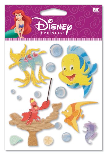Disney Little Mermaid Sebastian and Friends Dimensional Sticker