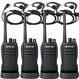 Retevis RT21 Updated 3000mAh Walkie Talkies FRS 2 Way Radios 16CH UHF Two Way Radios Long Range Radios Walkie Talkies with Earpiece(4 Pack)