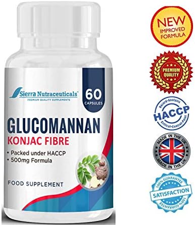 Glucomannan Konjac Fibre Weight Loss Supplements for Men and Women.– Best Appetite Suppressant -Boosts Metabolism. Lowers Cholesterol + Helps Regulate Blood Sugar. 100% Natural