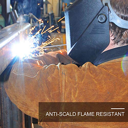 image for Gotega Welding Jacket XL/Leather Welding Apron/Heat & Flame-Resistant 