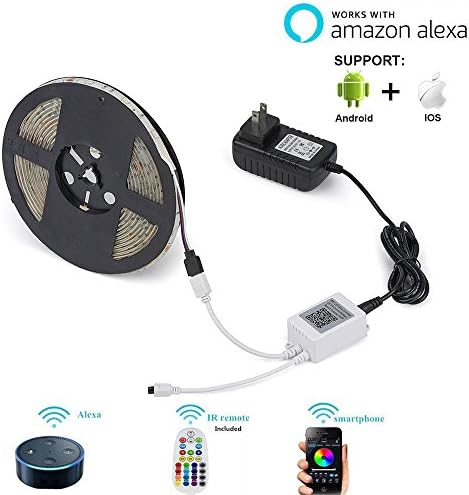led Strip Lights Wifi Wireless Smart Phone Controlled Working with Alexa,Google Assistant