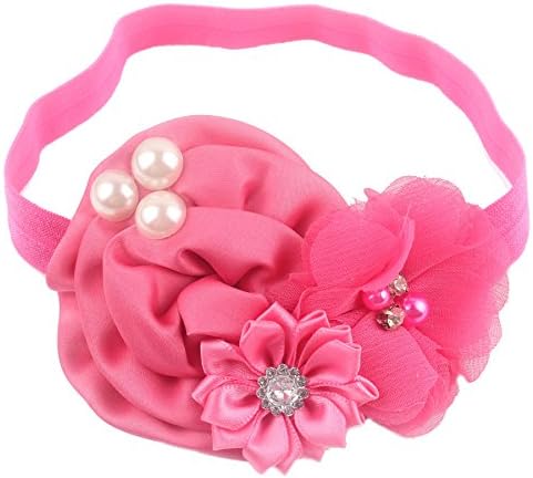 Queengirls Newborn Baby Headbands With Bows hot pink