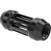 Barrow G1/4" PC Water Cooling Filter, Female to Female Quartz Glass Inline Filter, Water Cooler Connector Fittings Safe Reliable, Black