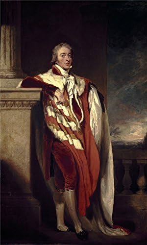 High Quality Polyster Canvas ,the High Resolution Art Decorative Prints On Canvas Of Oil Painting 'Lawrence Thomas John Fane X Conde De Westmoreland Ca. 1806 ', 8 X 13 Inch / 20 X 34 Cm Is Best For Powder Room Artwork And Home Artwork And Gifts