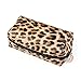 Joyful 2pcs Leopard Print Cosmetic Bag Travel Makeup Pouch Bag Toiletry Bags Makeup Clutch Organizer with Zipper