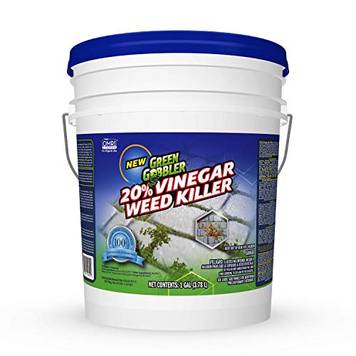Green Gobbler 20% Horticultural Vinegar Weed Killer | Herbicide | Natural Weed Killer | Organic Weed Killer (5 Gallon Pail)