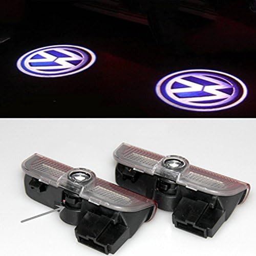 HN- 2pcs Car door Led Light HD Shadow Light Logo for VW Car - No Drilling Required (VW)