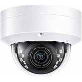 Real HD 5MP Vandal PoE IP Camera Outdoor, 2.8mm Wide Angle, H.265, 65ft IP67 Waterproof, Must Work with a NVR, Does not Work by Itself.
