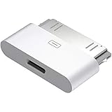 30-Pin to Lightning Adapter, ROSYCLO MFi Certified 8-Pin Female to 30 Pin Male Dock Connector iPhone Charging Sync Converter 