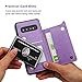 Vaburs S10 Plus Case Wallet with Card Holder, S10+ Embossed Butterfly Premium PU Leather Double Magnetic Buttons Flip Shockproof Protective Case Cover for Samsung Galaxy S10 Plus(Purple)