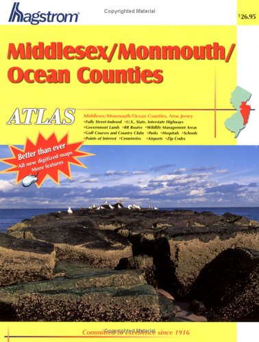 Hagstrom Middlesex/Monmouth/Ocean Counties, NJ. Atlas (Middlesex County, Monmouth County, Ocean County, Nj Atlas) by Hagstrom Map Company