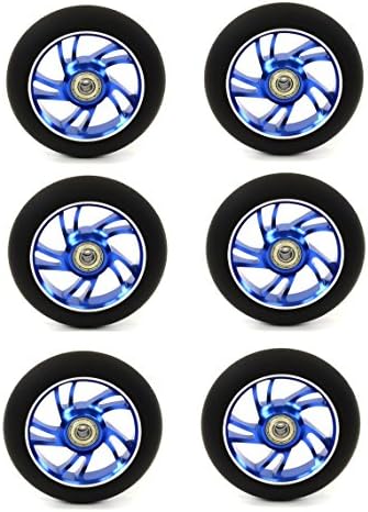Mayhem Scooter Wheel 5 Double Spokes Abec 9 Bearings (2 Wheels) BLUE