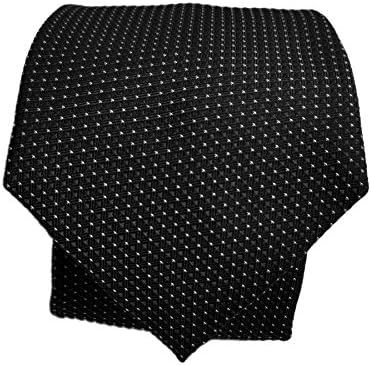 Blacksmith Slim Navy Blue Polka Dot Formal Tie for Men - Navy Blue Jacquard Necktie for Men - Blue Formal Ties for Men