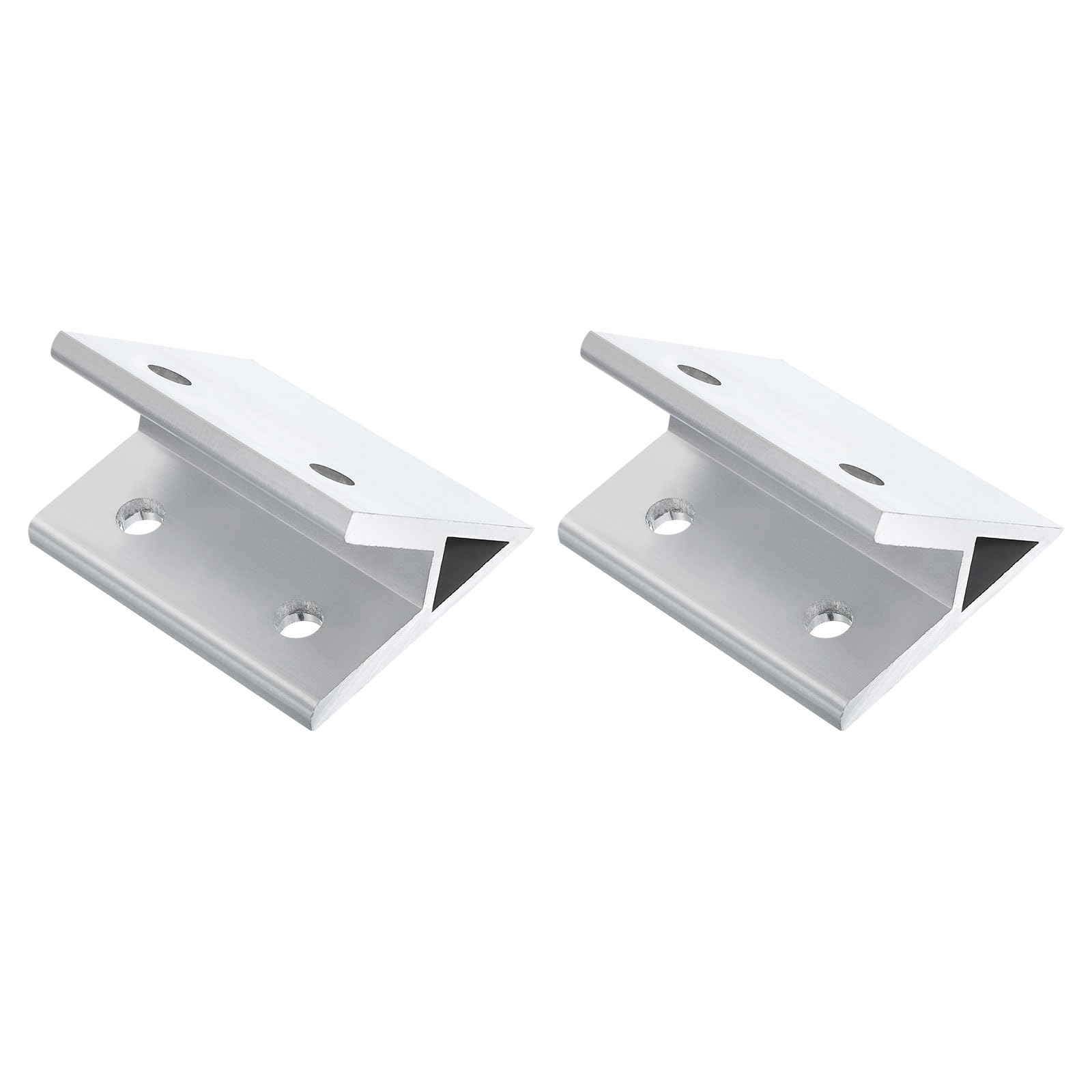 uxcell 2Pcs 45 Degree Angle Aluminum Profile Corner Brackets, Corner Brace Joint Connectors for 8080 Series (Silver Tone)