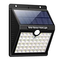 iPosible Luz Solar Jardín, Upgraded 46 LED 1800 mAh Foco Led Solar con Sensor Movimiento Lámpara Solar Exteriors Impermeable Solares de Pared de Seguridad 3 Inteligente Modos para Patio [4 Paquete]