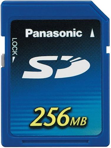 Amazon Com Panasonic 256mb Sd Memory Card With Up To 10mb S Up To 66x Writing Speed Electronics