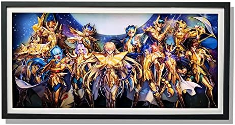 Amazon Co Jp Aoocare 聖闘士星矢 画 周辺 グッズ 立体絵 飾り 絵飾り 壁飾り 手作り ３d 立体 プレゼント Diy インテリア オリジナル ホーム キッチン