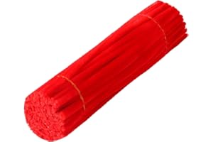 Chenille Pipe Cleaners for Crafts, 8mm (0.3 inch) Floral Tube Cleaners, DIY Flower Making Kit for Kids, Classroom & Home Deco