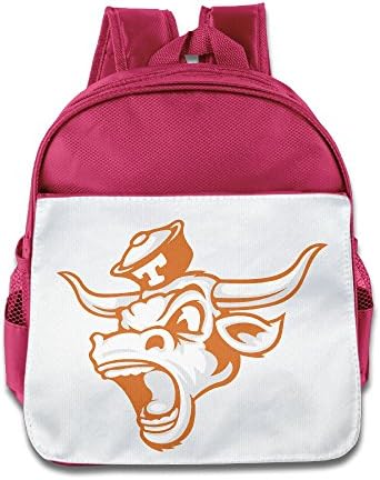 Funny Texas Longhorns Sport Toddler Kids Shoulder School Bag Pink