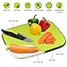 Plastic Cutting Board with Juice Groove, 15x11x0.9 Inch Reversible Non-Slip Kitchen Chopping Board Mat for Food Prep by Elegant House, Dishwasher Safe, Anti-Microbial