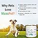 MaxxPet Dog Joint and Hip Chews | Natural Supplement Supports Joint Health | Made in The USA | Glucosamine, Organic Turmeric, Dried Yucca, MSM | Dog Chewable Treat | 120 Soft Chews
