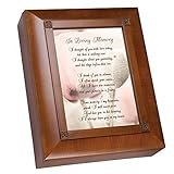 Cottage Garden Thought of You with Love Woodgrain Remembrance Keepsake Box