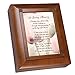 In Loving Memory In My Heart Woodgrain Bereavement Remembrance Keepsake Box with Comfort Cards
