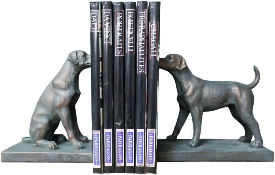 Gifts Direct 2 U Dog Bookends Set of 2 Black Labrador Vintage Ornament