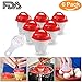 YTH Egg Cooker-Silicone Egg Poachers for hard boiled eggs,Egg Cups AS SEEN ON TV,Hard&Soft Maker,Boil Eggs Without the Egg Shell (Pack of 6) (Silicone Egg)