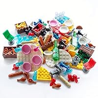140X Dinner Party Parts Compatible Major Brand Food Set Chairs Tables Brick Block Building Toys