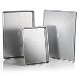 USA Pan 3-Piece Warp Resistant Non-Stick Aluminized Steel Bakeware Set