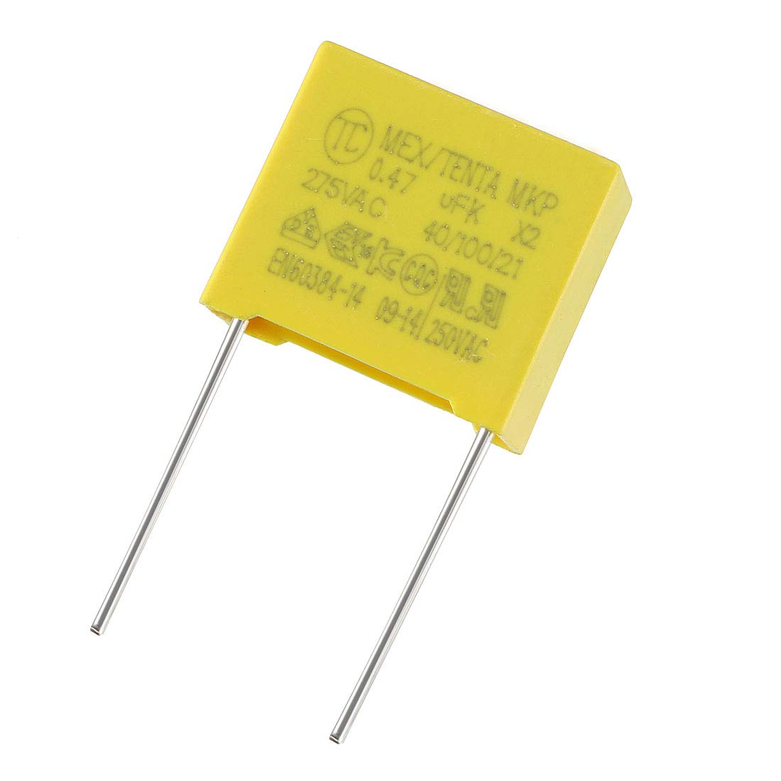 sourcing map Safety Capacitors Polypropylene Film 0.47uF 275VAC X2 MKP