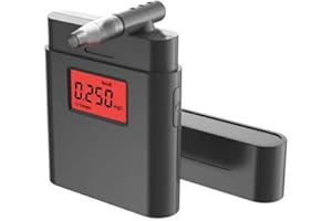 TALLDU Personal breathalyzer, Portable Alcohol Tester,Professional Grade Accuracy Alcohol Breath Test,with Dust Cover, More Clean and Digital Red LCD Display for Personal Home